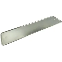 Carpoint 1363007 Nummernschild Halteplatte 'Inox', Silber