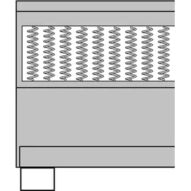 vidaXL Boxspringbett Dunkelgrau Stoff 140x200 cm