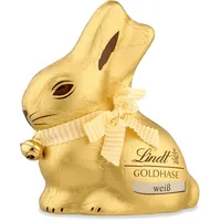 Lindt Schokolade GOLDHASE | 4 x 100 g GOLDHASE | Weiße Premium Schokolade in Hasenform zu Ostern | Osterschokolade | Schokoladengeschenk | Schokoladenhase | Osterhase