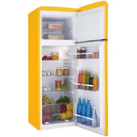 Amica KGC 15633 Y Retro-Kühl-Gefrierkombination (206 l, 1440 mm hoch, Gelb)