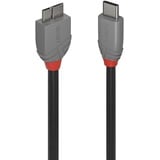 Lindy USB 3.2 Typ C auf Micro-B Kabel, Anthra Line