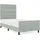 vidaXL Boxspringbett 90 x 200 cm Hellgrau