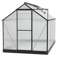 Vitavia Gewächshaus Pluto 6000 HKP, inkl. Fundament, ca. B198/H208/T304 cm, Schwarz