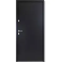 kuporta Haustür Nebeneingangstür Hugo 100x200cm DIN links – Kellertür aus Stahl mit Tresorbolzen, Wärmedämmfüllung, verstellbaren Bändern und Aushebelsicherung - Anthrazit | ohne Drücker