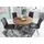 FineBuy Esszimmertisch Rund Ø 120 cm Sheesham braun