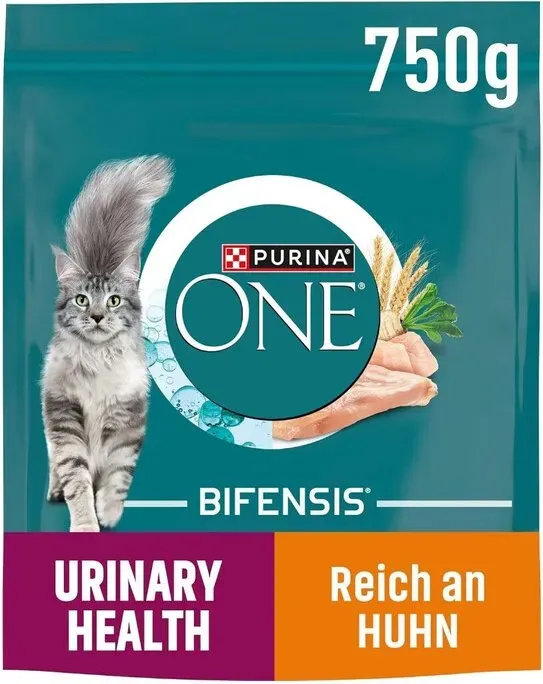 PURINA ONE BIFENSIS Urinary Health Trockenfutter für Katzen, reich an Huhn - 6 x 750g - Für die Harnwege