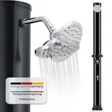 Juskys Solardusche Victoria schwarz 35 l