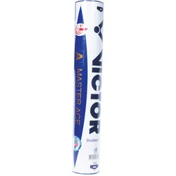 Victor Badmintonbälle Master Ace Premium-Naturfeder weiss Dose 12er
