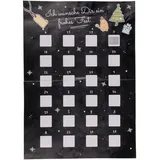 Out of the Blue Kratzpapier Adventskalender 2023 Schwarz