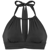 S.Oliver Bustier-Bikini-Top Damen schwarz Gr.42 Cup C/D