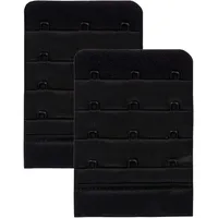 Skin Wrap Accessories BH Verlängerung 2er-Set BH Verschluss Erweiterung Bra Extender BH Verschluss Verlängerung 1er, 2er oder 3er Haken in Schwarz Weiß Haut - Einheitsgröße