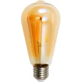 McShine LED Filament Glühlampe McShine Retro E27, 4W, 420lm, warmweiß, goldenes Glas