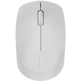 Rapoo M100 Silent kabellose Maus wireless Mouse 1300 DPI Sensor 9 Monate Batterielaufzeit leise Tasten ergonomisch für Links- und Rechtshänder PC & Mac - hellgrau