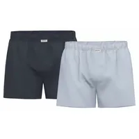 Seidensticker Web-Boxershorts blau M 2er Pack