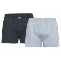 Seidensticker Web-Boxershorts blau M 2er Pack