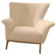 JVmoebel Lounge-Sessel Textil 85 x 92 x 85 cm Beige