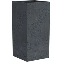 Scheurich Pflanzgefäß C-Cube 240 High 28 x 28 x 48 cm stony black