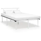 vidaXL Bettgestell 120 x 200 cm Weiß