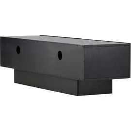 VCM Cuenca TV-Lowboard 160 x 47 x 45 cm Schwarz Glas/Holz/MDF/Melamin/Holzwerkstoff