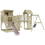 OUTDOORTOYS Spielturm Lene Holz Altrosa