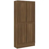 vidaXL Bücherregal Braun Eichen-Optik 82,5x30,5x185,5 cm Holzwerkstoff