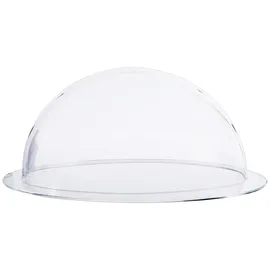 HMF 46720 Halbkugel aus Acryl mit Krempe, DIY Acrylhaube, Ø 20 cm Transparent