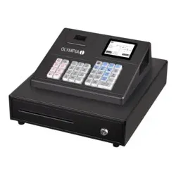 Registrierkasse mit Kassenlade schwarz OLYMPIA K100-TSE  inkl. TSE