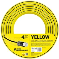 Cellfast YELLOW Gartenschlauch, Leicht, Strapazierfähig, 4-lagig, Haltbare Kreuzgeflecht, UV