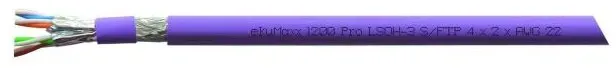 EKU Datenkabel Cat7A LS0H-3 violett ekuMaxx1200Pro S/FTP 4x2xAWG22 TR1000m