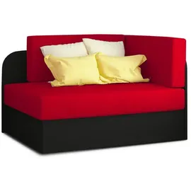 MID.YOU Jugend-, Rot, Schwarz, Textil, 104x60x75 cm, Kinder- & Jugendzimmer, Jugendmöbel, Jugendsofas