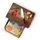 Continenta Schneidebrett Walnuss mit Edelstahl-Schublade 39 x 27 cm Braun