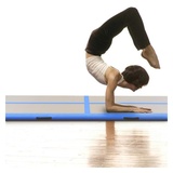 vidaXL Aufblasbare Gymnastikmatte mit Pumpe PVC Blau