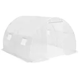vidaXL Gewächshaus 3 x 3 x 2 m weiß