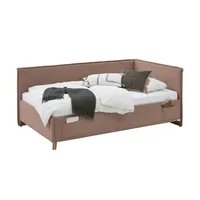 deinbett Polsterbettgestell mit trendiger Kederumrahmung ¦ rosa/pink ¦ Maße (cm): B: 103 H: 90