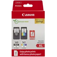 Canon Tinte PG-560XL/CL-561XL schwarz/dreifarbig Foto-Valuepack (3712C008)