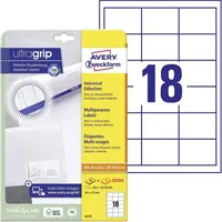 Avery Zweckform 6171 weiß 64,0 x 45,0 mm +