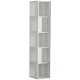 Livetastic Eckregal 32 x 32 x 159 cm Weiß