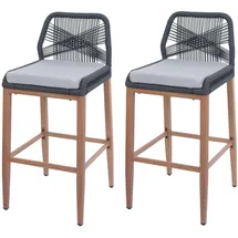 Proregal Rope-Barhocker 101 x 45 x 50 cm Anthrazit