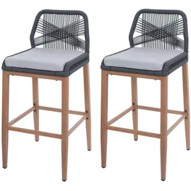 Proregal Rope-Barhocker 101 x 45 x 50 cm Anthrazit