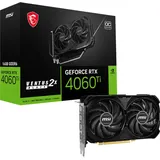 MSI GeForce RTX 4060 Ti Ventus 2X Black OC 16 GB GDDR6 V517-005R