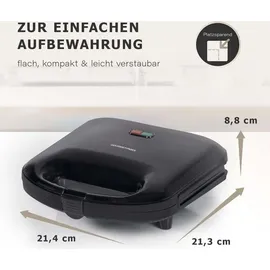 GOURMETmaxx Sandwichmaker mit LED-Kontrollleuchte