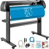 Vevor Schneideplotter, Plottermaschine Max. 720 mm Papiervorschub, Vinyl Schneideplotter, Folienplotter, Vinyl Schneideplotter Maschine, Schnittgenauigkeit 0,01 mm, Hobby Plotter, 3 Klingen Inkl.