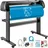 Vevor Schneideplotter, Plottermaschine Max. 720 mm Papiervorschub, Vinyl Schneideplotter, Folienplotter, Vinyl Schneideplotter Maschine, Schnittgenauigkeit 0,01 mm, Hobby Plotter, 3 Klingen Inkl.