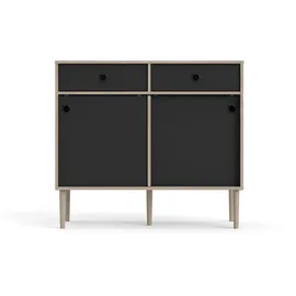 VCM Penny 99 x 41 x 89 cm Schwarz