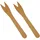 Papstar Snack-Gabeln, Holz "pure" 12,1 cm,