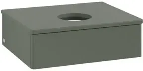 V&B Waschtischunterschrank ohne Frontstruktur Antao 60x19x50cm, WBP Lac, lea gre. m Lac