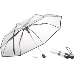 Stabiler Automatik-Taschenschirm mit transparentem Dach, Ø 100 cm