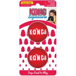 KONG Hundespielzeug Dog Signature Balls 2-pk M