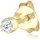 Elli DIAMONDS Ohrstecker DIAMONDS Gelbgold 375 0,03ct