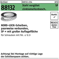 NORD-LOCK Scheiben geklebt DNL 27 SP (28,4 x 48,5